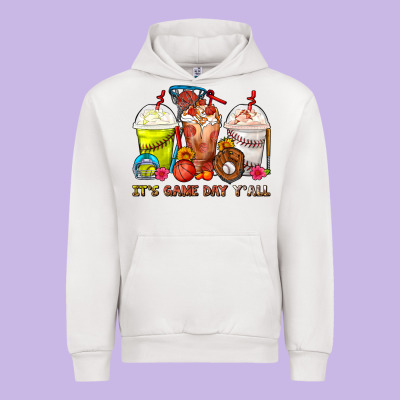 It's Game Day Y'all Softball,baseball,basketball C Urban Hoodie Designed By Fadigitalartstudio