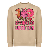 Mushroom 100 days sprinkled with fun Heavyweight Sweatshirt - MaliasSmallBusiness