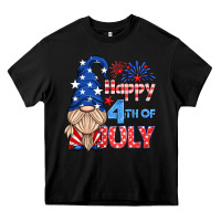 Black happy 4th of july gnome Heavy Core Tee - HRA Design Shop