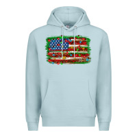 Blue Mist Christmas American flag 4th of july Premium Hoodie - HowdyJamesFarm