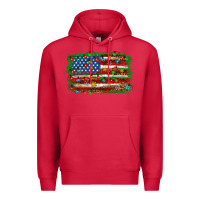 Cardinal Christmas American flag 4th of july Premium Hoodie - HowdyJamesFarm