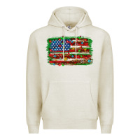 Oatmeal Heather Christmas American flag 4th of july Premium Hoodie - HowdyJamesFarm