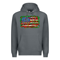 Rock Christmas American flag 4th of july Premium Hoodie - HowdyJamesFarm