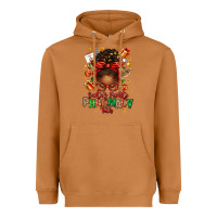 Meerkat santas favorite pharmacy tech afro messy bun Heavyweight Hoodie - texasbilliewilder