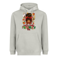 Moon Dust santas favorite pharmacy tech afro messy bun Heavyweight Hoodie - texasbilliewilder