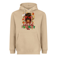 Mushroom santas favorite pharmacy tech afro messy bun Heavyweight Hoodie - texasbilliewilder