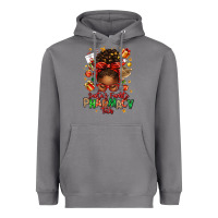 Storm santas favorite pharmacy tech afro messy bun Heavyweight Hoodie - texasbilliewilder