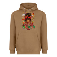 Toasted Coconut santas favorite pharmacy tech afro messy bun Heavyweight Hoodie - texasbilliewilder
