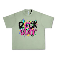 Oil Green rock star Urban Heavy Tee - MaliasSmallBusiness