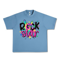 Pebble Blue rock star Urban Heavy Tee - MaliasSmallBusiness