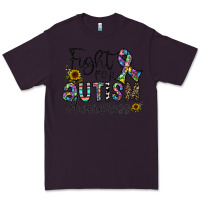 Plum fight for autism awareness Premium Tee - CowhideDigitalArt