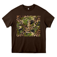 Chocolate Brown camouflage mama Heavy Core Tee - BarkalooDesign