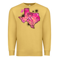 Antique Gold Texas map Cancer Premium Sweatshirt - HowdyJamesFarm