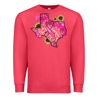 Cardinal Texas map Cancer Premium Sweatshirt - HowdyJamesFarm