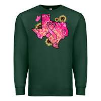 Sports Green Texas map Cancer Premium Sweatshirt - HowdyJamesFarm