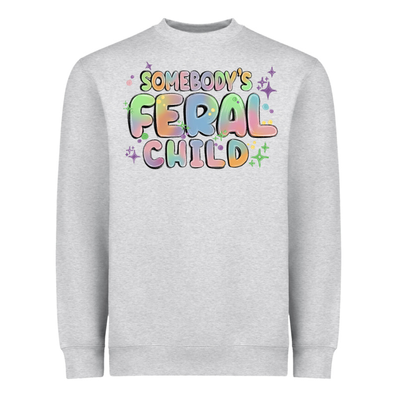 Somebody's Feral Child Heavyweight Sweatshirt by MaliasSmallBusiness | Teevron