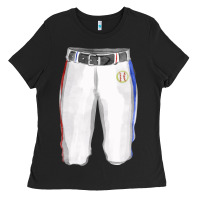 Black softball uniform short pant fa element Ladies Tee - FaDigitalArtStudio