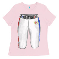 Bubblegum Pink softball uniform short pant fa element Ladies Tee - FaDigitalArtStudio