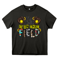 Asphalt my heart is on that field Heavy Core Tee - CowhideDigitalArt