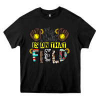 Black my heart is on that field Heavy Core Tee - CowhideDigitalArt
