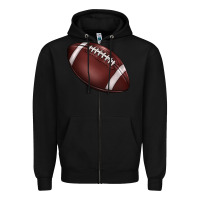 Black football Zipper Hoodie - BarkalooDesign