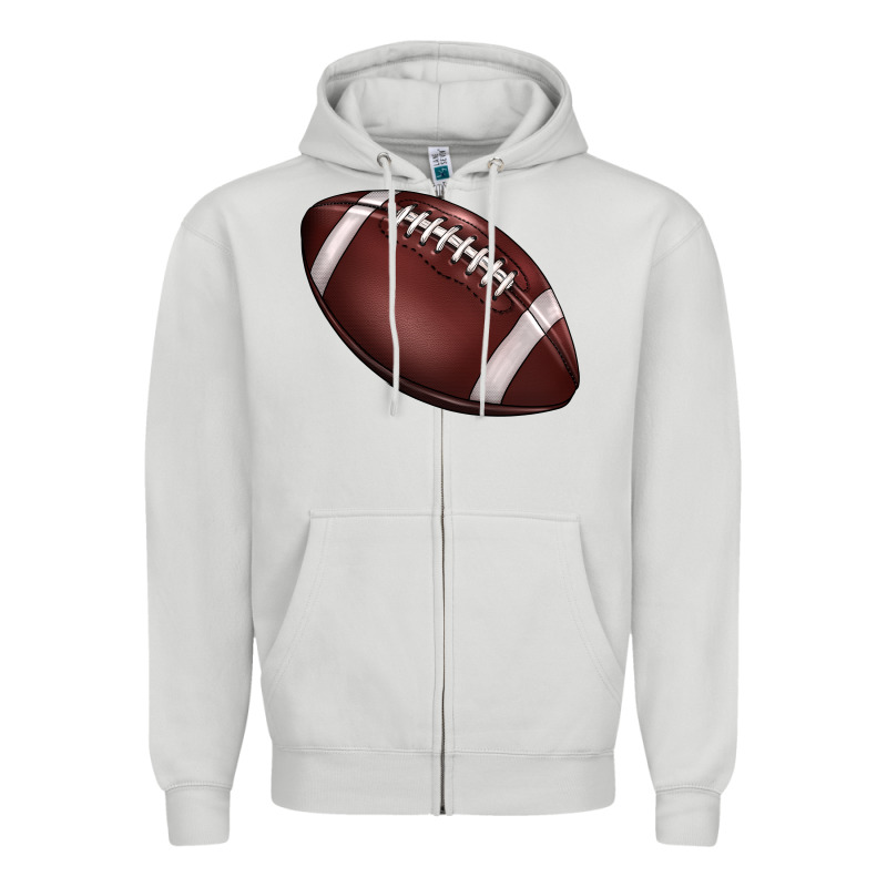 Football Zipper Hoodie by BarkalooDesign | Teevron