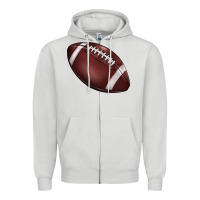 Dove Grey football Zipper Hoodie - BarkalooDesign