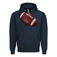 Navy football Zipper Hoodie - BarkalooDesign