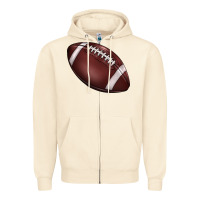 Sandshell football Zipper Hoodie - BarkalooDesign