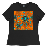 Black western dreamcatchers seamless pattern Ladies Tee - HRA Design Shop