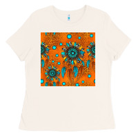 Bone western dreamcatchers seamless pattern Ladies Tee - HRA Design Shop