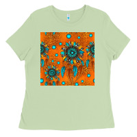 Matcha western dreamcatchers seamless pattern Ladies Tee - HRA Design Shop