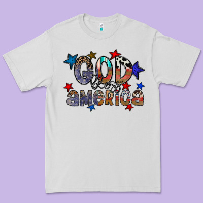 God Bless America Premium Tee Designed By Cowhidedigitalart