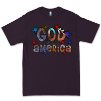 Plum god bless america Premium Tee - CowhideDigitalArt