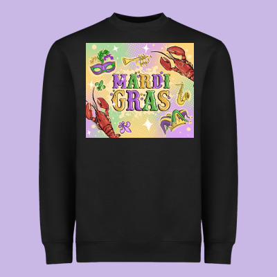 Mardi Gras Heavyweight Sweatshirt Designed By Maliassmallbusiness