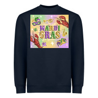 Navy mardi gras Heavyweight Sweatshirt - MaliasSmallBusiness