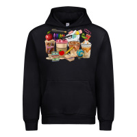 Black Teacher Coffee Cups Urban Hoodie - FaDigitalArtStudio