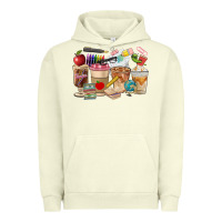 Pigment Pistachio Teacher Coffee Cups Urban Hoodie - FaDigitalArtStudio