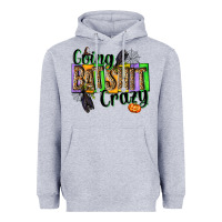 Heather Grey Going bat shit crazy Heavyweight Hoodie - NancyCooperArtShop