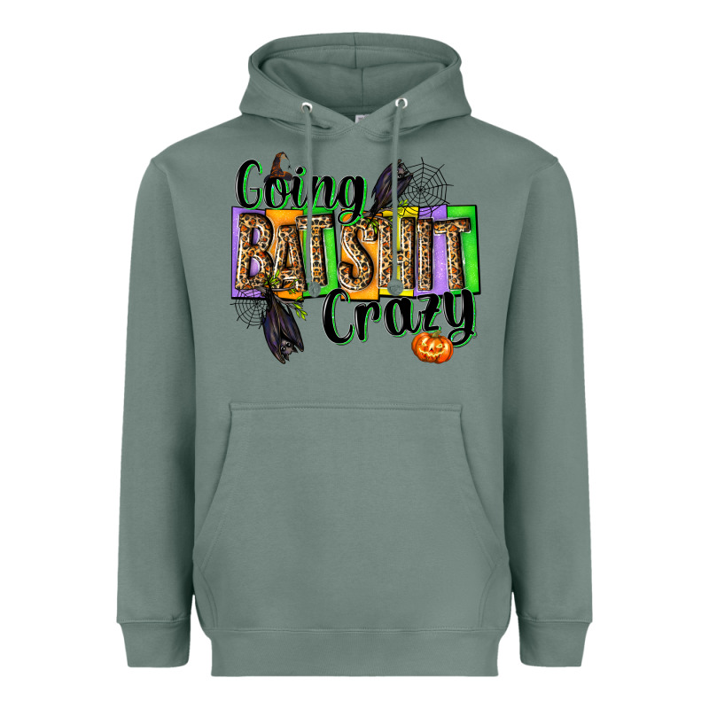 Going Bat Shit Crazy Heavyweight Hoodie by NancyCooperArtShop | Teevron