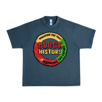 Midnight Navy honoring the past inspiring future Urban Heavy Tee - MaliasSmallBusiness