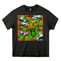 Asphalt St patricks  duck with leprechaun hat  seamless Heavy Core Tee - FaDigitalArtStudio