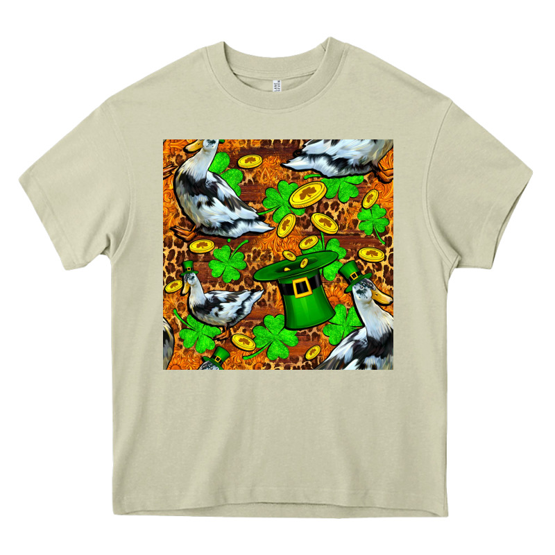 St Patricks  Duck With Leprechaun Hat  Seamless Heavy Core Tee by FaDigitalArtStudio | Teevron