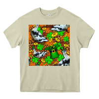 Mossy St patricks  duck with leprechaun hat  seamless Heavy Core Tee - FaDigitalArtStudio
