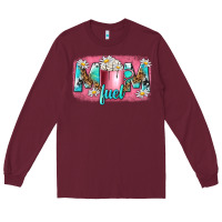 Burgundy mom fuel Long Sleeve Tee - NancyCooperArtShop