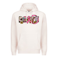 Pale Pink brave cancer awareness ribbon Premium Hoodie - JahusDesignShop