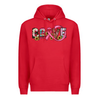 Red brave cancer awareness ribbon Premium Hoodie - JahusDesignShop