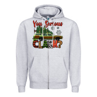 Heather Grey you serious clark christmas vacation car Zipper Hoodie - Jasminsmagicworld