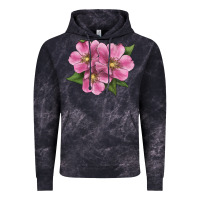 Cloud Black Wild Prairie Rose Illustrations Vintage Hoodie - LillyAllenDesigns