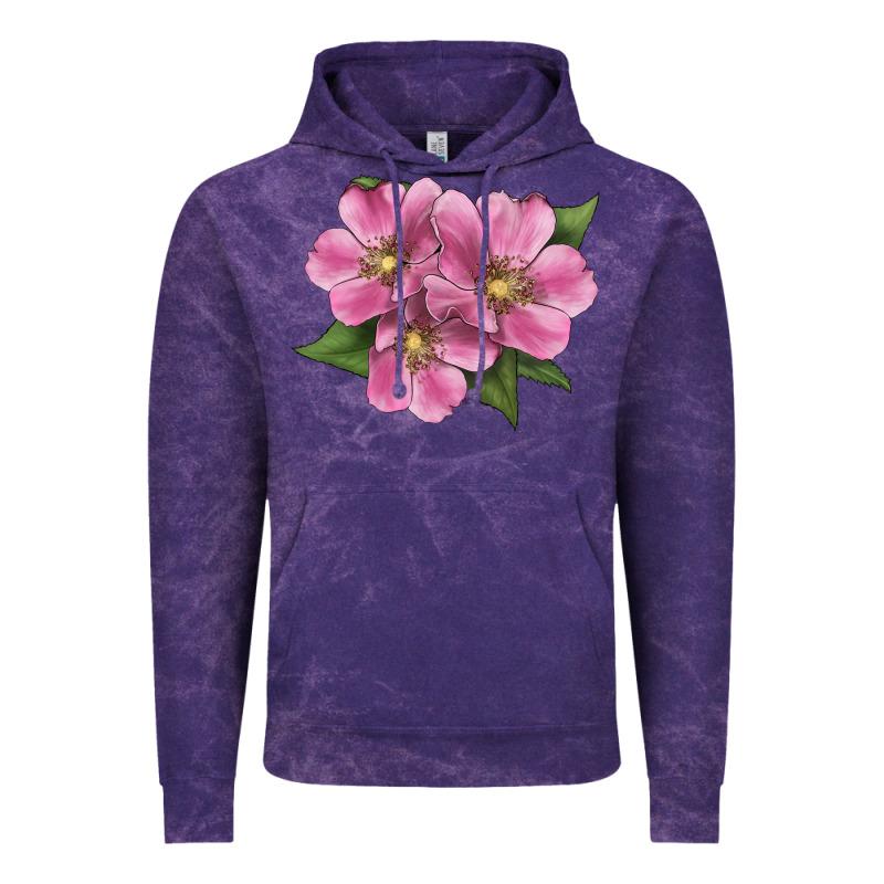 Wild Prairie Rose Illustrations Vintage Hoodie by LillyAllenDesigns | Teevron